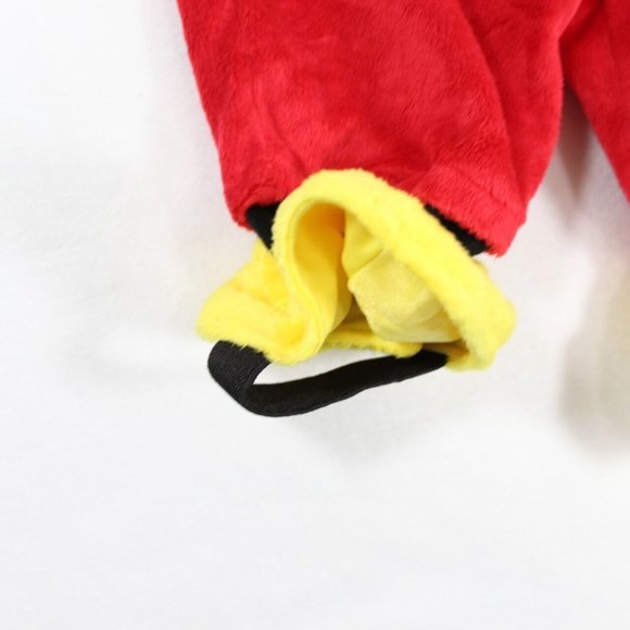 Disney Baby Infant Boys Mickey Mouse Costume Size 3-6 M One Piece Hood Gloves - Picture 5 of 8